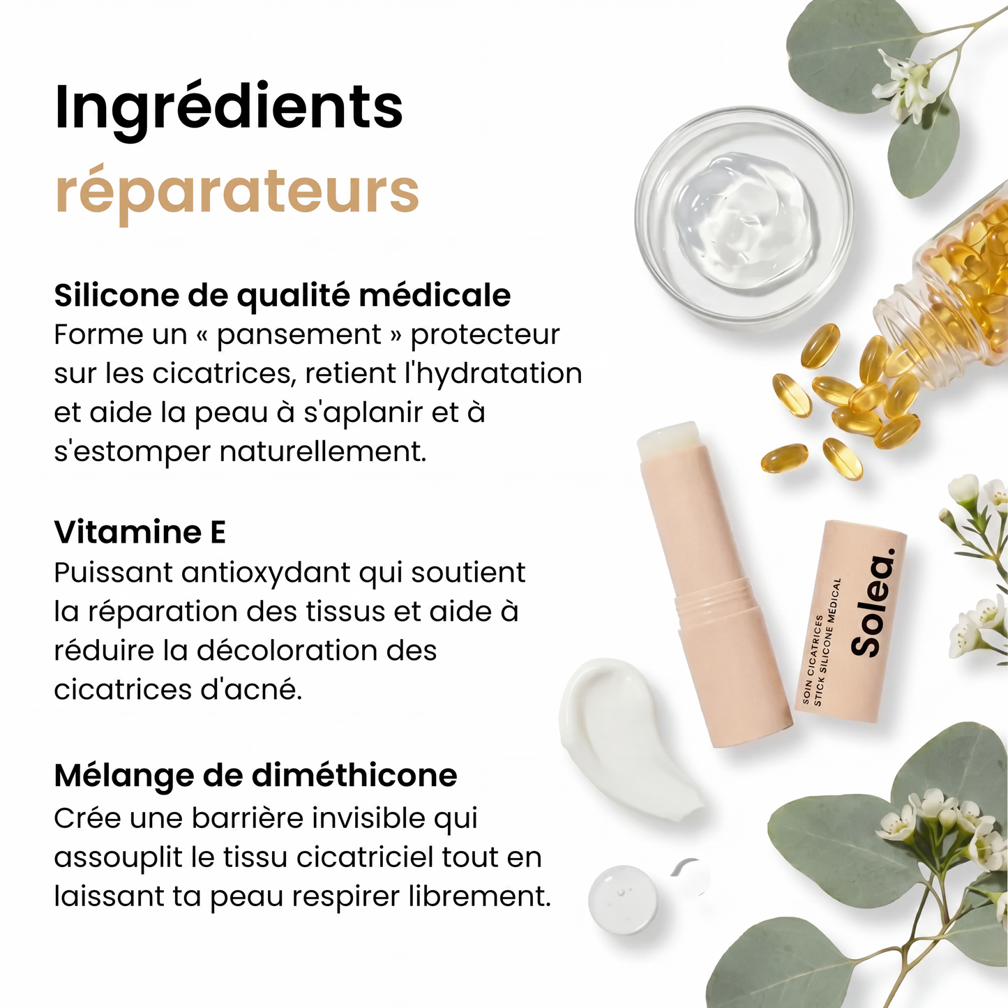 Stick réparateur de cicatrices - Solea™